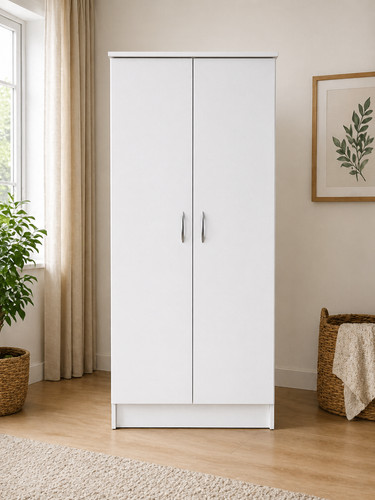 Ready assembled white door - white,