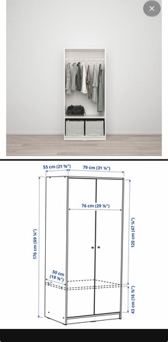 Wardrobe with shelves - wardrobe,