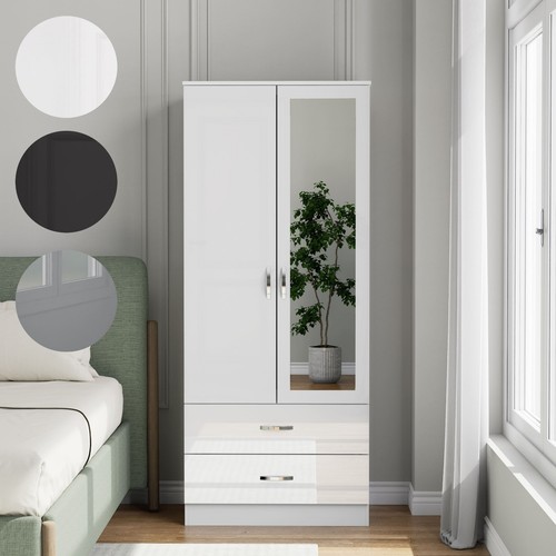 Wooden door wardrobe - wooden, 2