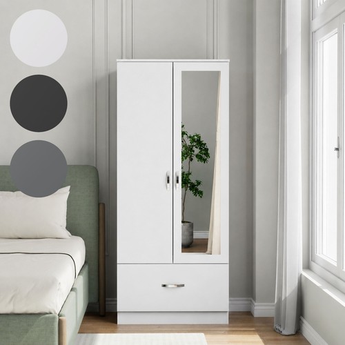 Wooden door wardrobe with - 2,