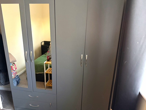 Grey door mirrored - grey,