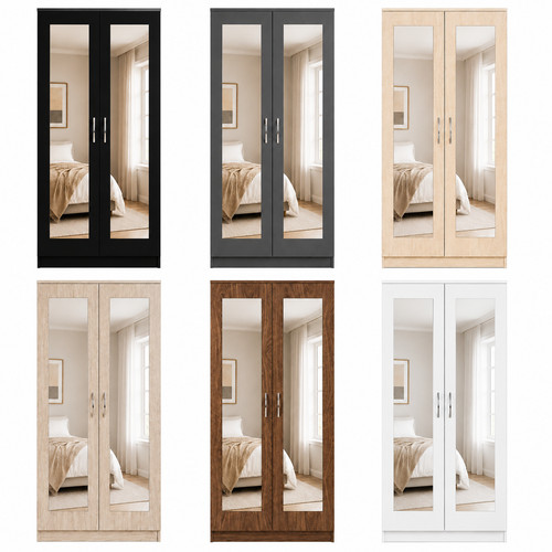 Modern wooden door wardrobe - modern, 2