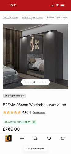 Brema 256cm grey freestanding - brema,
