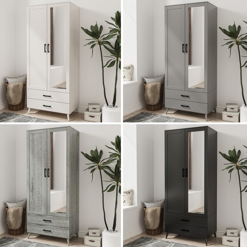 Devon mirror wardrobe - 2, door