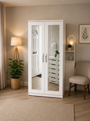 Ready assembled white - assembled, door