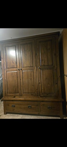 Oak brown dark wood door - dark,