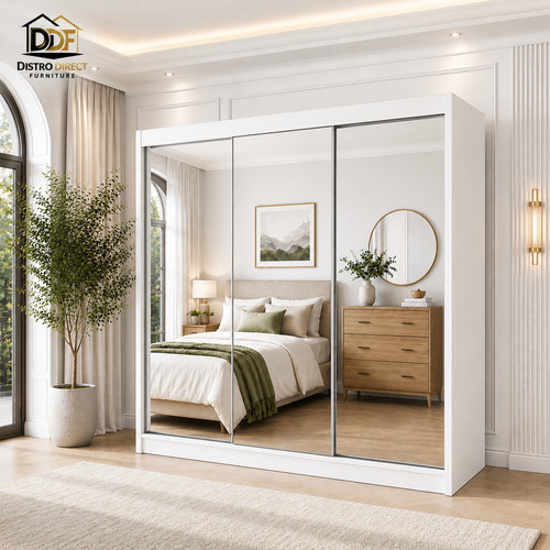Maple full mirror sliding - mirror, door