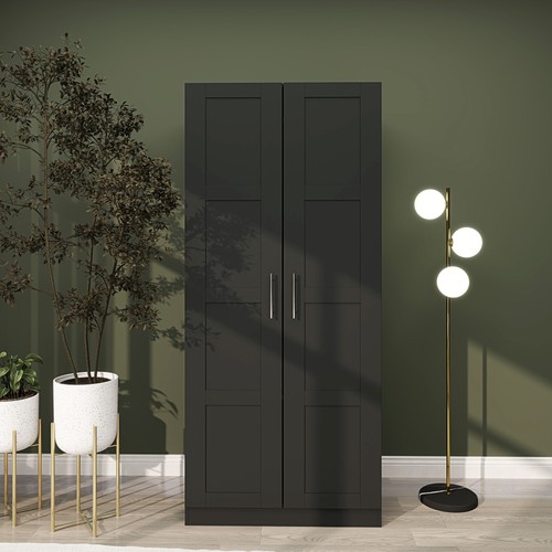 Double panel door wardrobe - double,